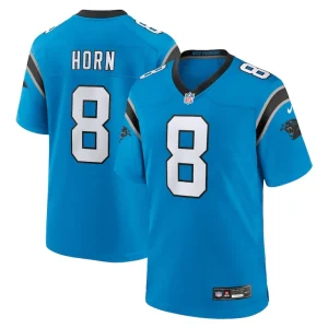 Jaycee horn carolina panthers nike alternate game jersey Blue