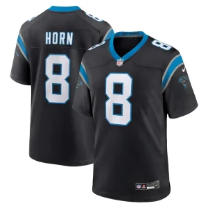 Jaycee horn carolina panthers nike game jersey Black