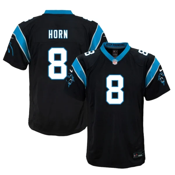 Jaycee horn carolina panthers nike youth game jersey Black