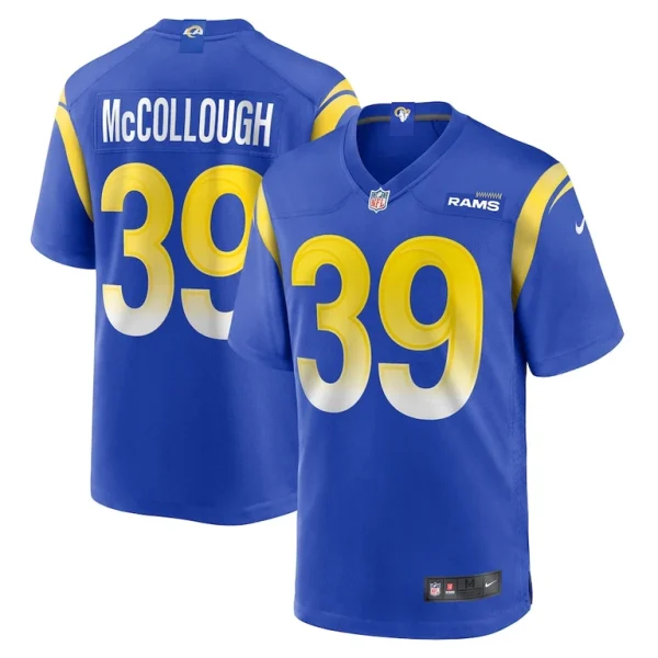 Jaylen mccollough los angeles rams nike game jersey Royal