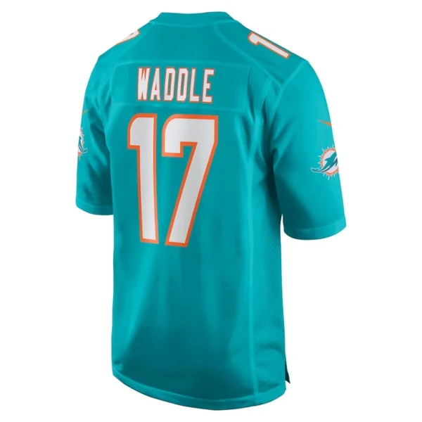 Jaylen waddle miami dolphins nike game player jersey Aqua L