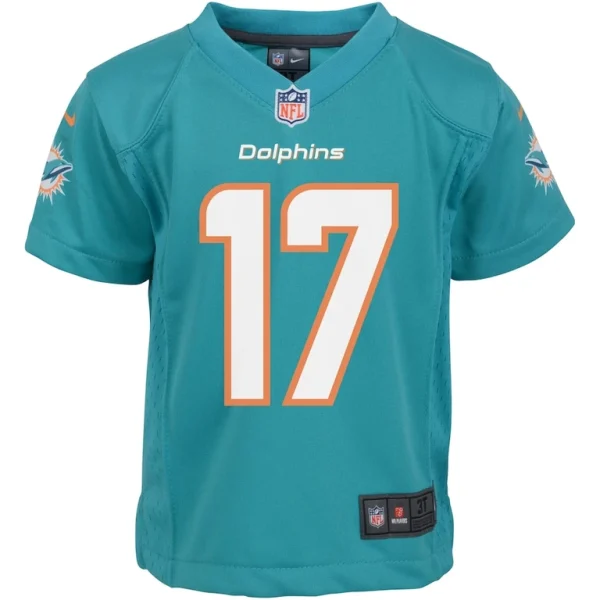 Jaylen waddle miami dolphins nike infant player game jersey Aqua 18 MO