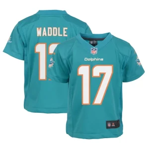 Jaylen waddle miami dolphins nike infant player game jersey Aqua