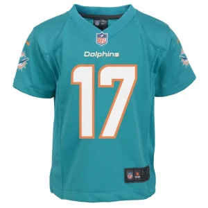 Jaylen waddle miami dolphins nike preschool game jersey Aqua 56