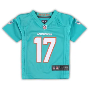 Jaylen waddle miami dolphins nike toddler game jersey Aqua 3T