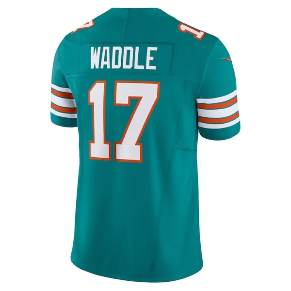 Jaylen waddle miami dolphins nike vapor f.u.s.e. limited jersey Aqua L