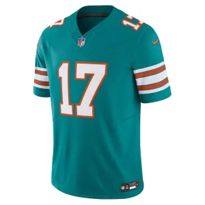 Jaylen waddle miami dolphins nike vapor f.u.s.e. limited jersey Aqua M