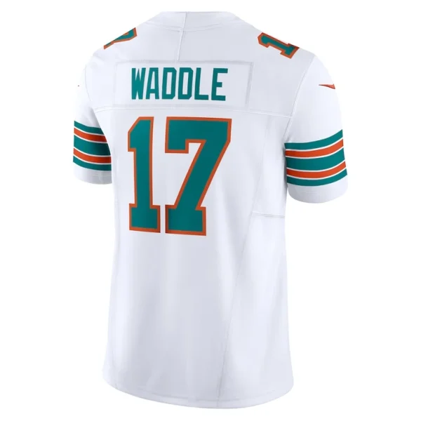 Jaylen waddle miami dolphins nike vapor f.u.s.e. limited jersey White L