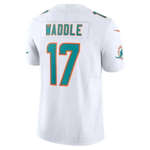 Jaylen waddle miami dolphins nike vapor f.u.s.e. limited jersey White L