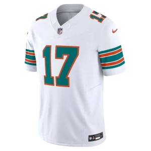 Jaylen waddle miami dolphins nike vapor f.u.s.e. limited jersey White M