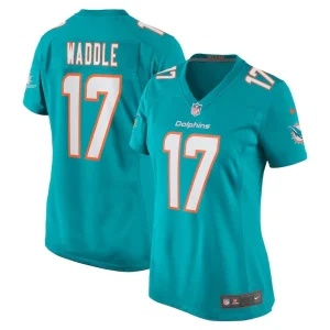 Jaylen waddle miami dolphins nike womens game player jersey Aqua