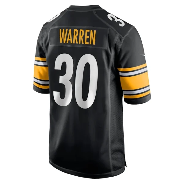 Jaylen warren pittsburgh steelers nike game player jersey Black L