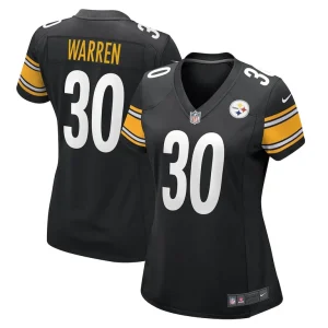 Jaylen warren pittsburgh steelers nike womens game player jersey Black