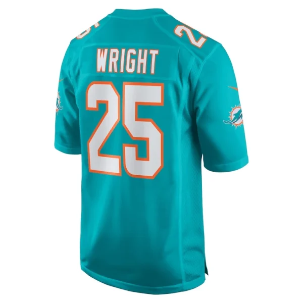 Jaylen wright miami dolphins nike game jersey Aqua L