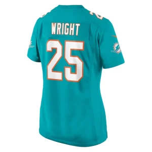 Jaylen wright miami dolphins nike womens game jersey Aqua L