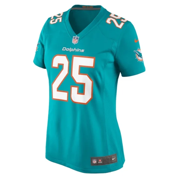 Jaylen wright miami dolphins nike womens game jersey Aqua M