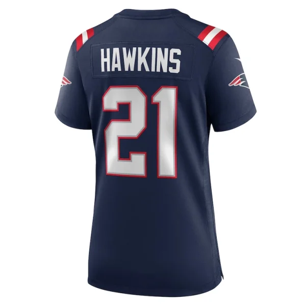 Jaylinn hawkins new england patriots nike womens game jersey Navy L
