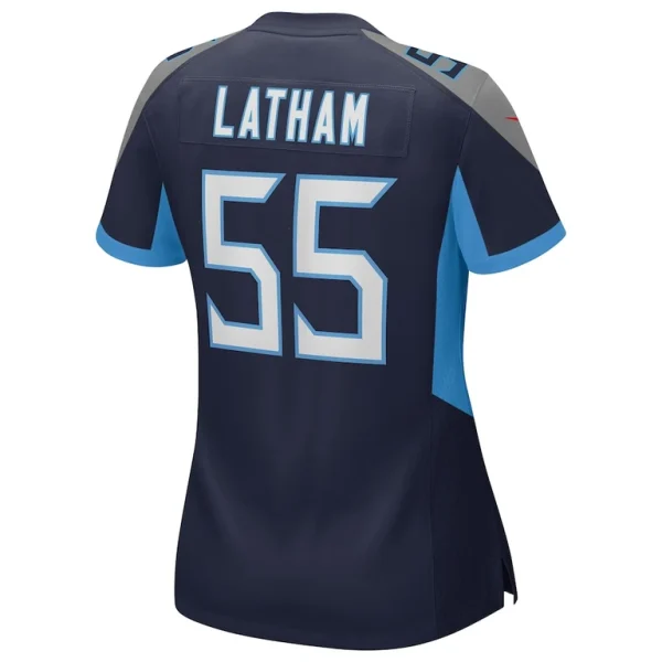 Jc latham tennessee titans nike womens team game jersey Navy L