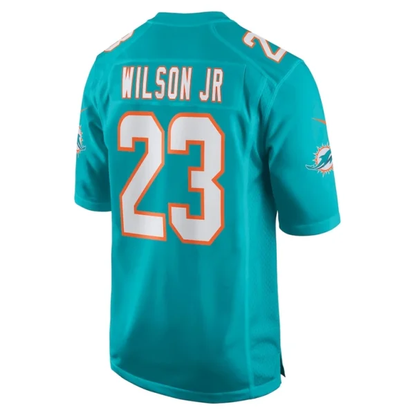 Jeff wilson jr. miami dolphins nike game player jersey Aqua L
