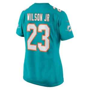 Jeff wilson jr. miami dolphins nike womens game player jersey Aqua L