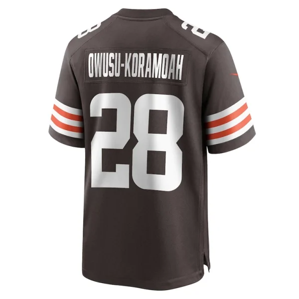 Jeremiah owusu koramoah cleveland browns nike game player jersey Brown L