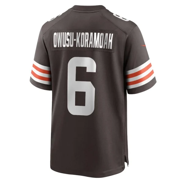 Jeremiah owusu koramoah cleveland browns nike team game jersey Brown L