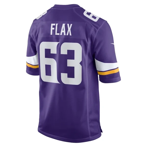 Jeremy flax minnesota vikings nike game jersey Purple L