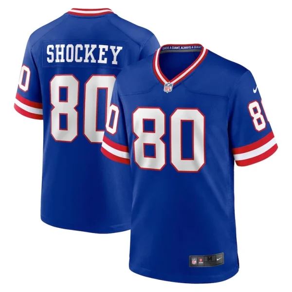 Jeremy shockey new york giants nike classic retired player game jersey Royal