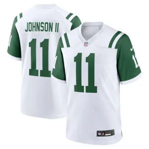Jermaine johnson ii new york jets nike classic alternate game jersey White