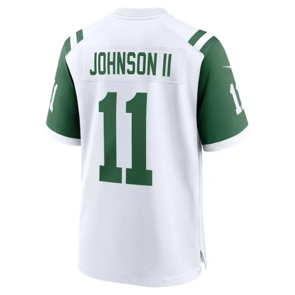 Jermaine johnson ii new york jets nike classic alternate game jersey White L