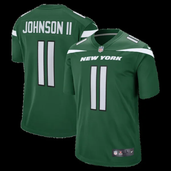 Jermaine johnson ii new york jets nike game jersey Gotham green