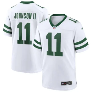 Jermaine johnson ii new york jets nike game jersey Legacy white