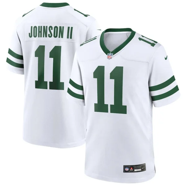 Jermaine johnson ii new york jets nike game jersey Legacy white