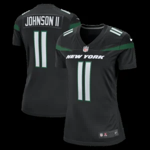 Jermaine johnson ii new york jets nike womens alternate game jersey Stealth black