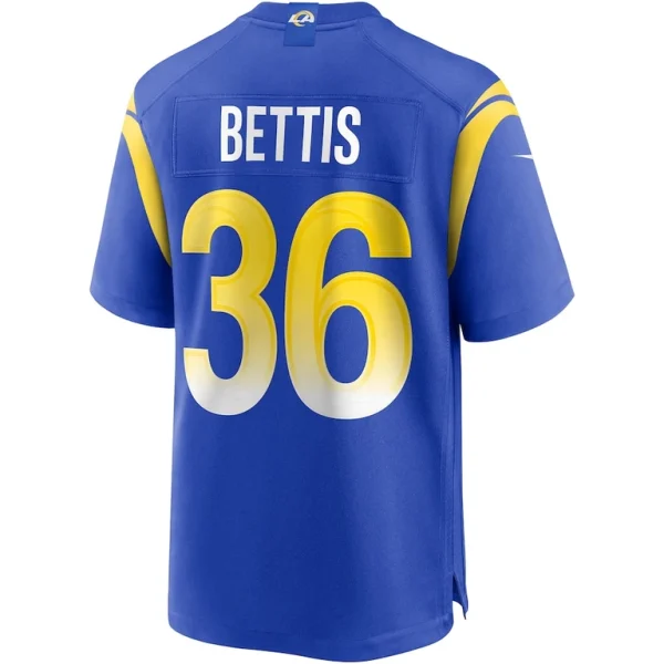Jerome bettis los angeles rams nike game retired player jersey Royal L