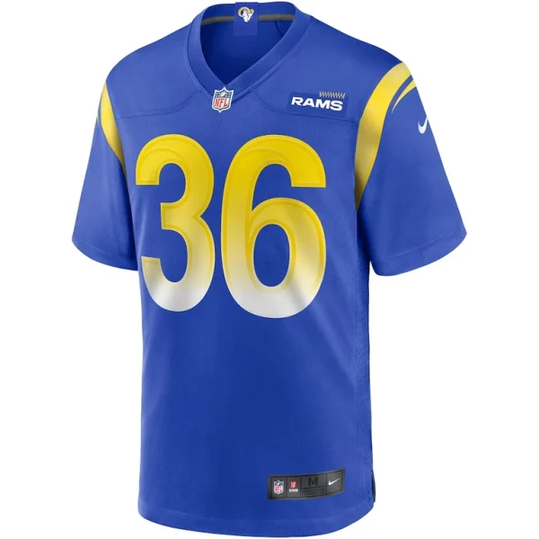 Jerome bettis los angeles rams nike game retired player jersey Royal M