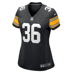 Jerome bettis pittsburgh steelers nike womens retired player jersey Black M