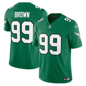 Jerome brown philadelphia eagles nike alternate vapor f.u.s.e. limited jersey Kelly green