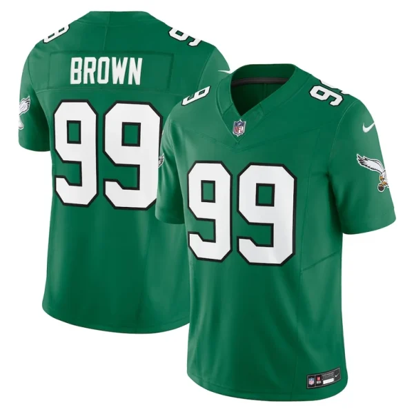 Jerome brown philadelphia eagles nike alternate vapor f.u.s.e. limited jersey Kelly green
