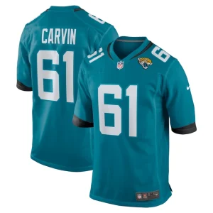 Jerome carvin jacksonville jaguars nike team game jersey Teal