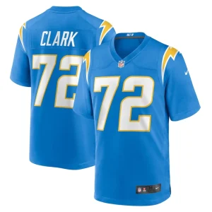 Jerrod clark los angeles chargers nike team game jersey Powder blue