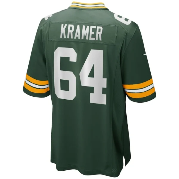 Jerry kramer green bay packers nike game retired player jersey Green L