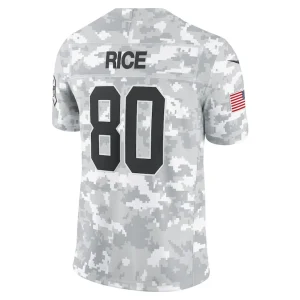 Jerry rice san francisco 49ers nike 2024 salute to service retired player limited jersey Arctic camo L