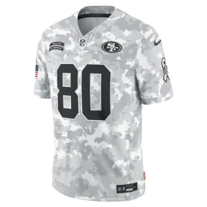 Jerry rice san francisco 49ers nike 2024 salute to service retired player limited jersey Arctic camo M