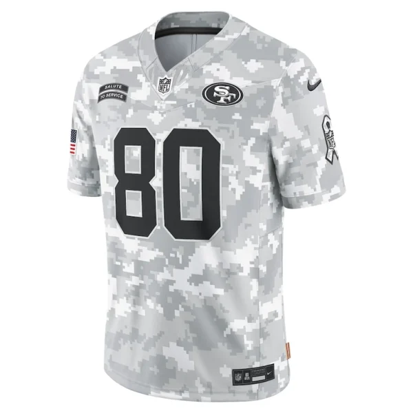 Jerry rice san francisco 49ers nike 2024 salute to service retired player limited jersey Arctic camo M