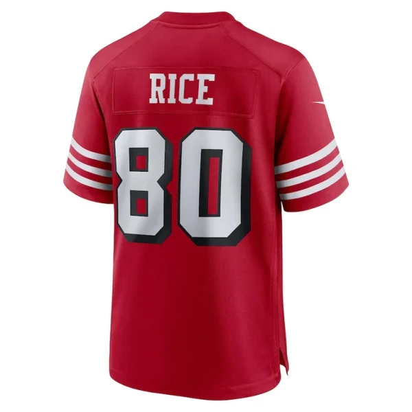 Jerry rice san francisco 49ers nike retired alternate game jersey Scarlet L