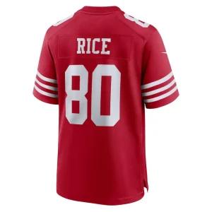 Jerry rice san francisco 49ers nike retired game player jersey Scarlet L