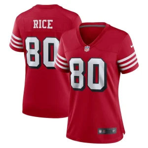 Jerry rice san francisco 49ers nike womens alternate game jersey Scarlet