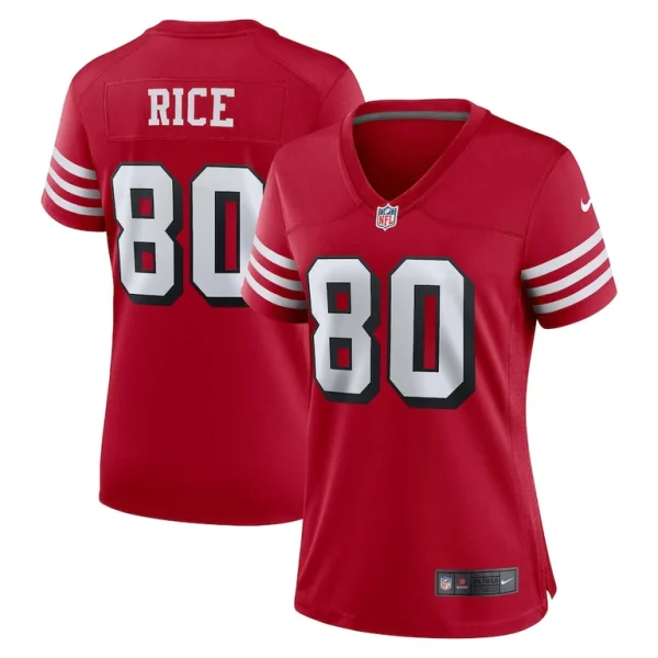 Jerry rice san francisco 49ers nike womens alternate game jersey Scarlet