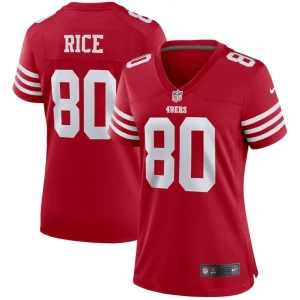 Jerry rice san francisco 49ers nike womens retired player game jersey Scarlet